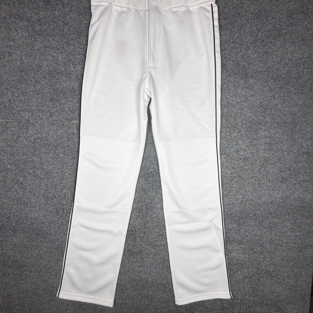 Marucci Baseball Pants Adult Small White Black Piping NWOT Open Bottom
